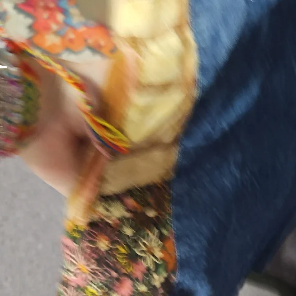 Floral Patchwork Button Down Shirt - Picture 4 of 10